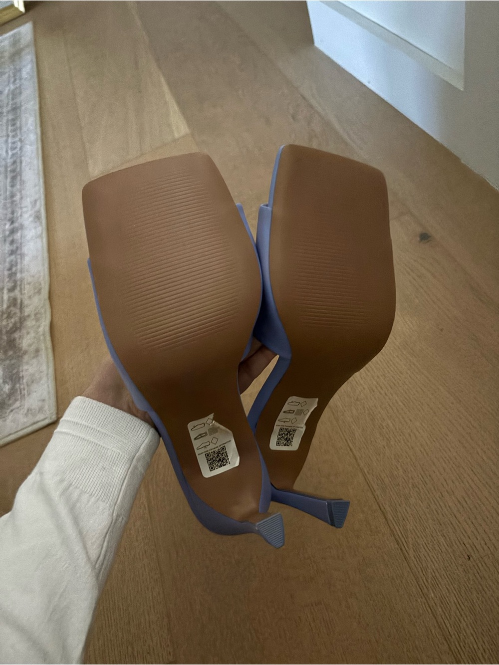 ASOS Blue Square-Toe Slide Mules - Picture 4 of 5